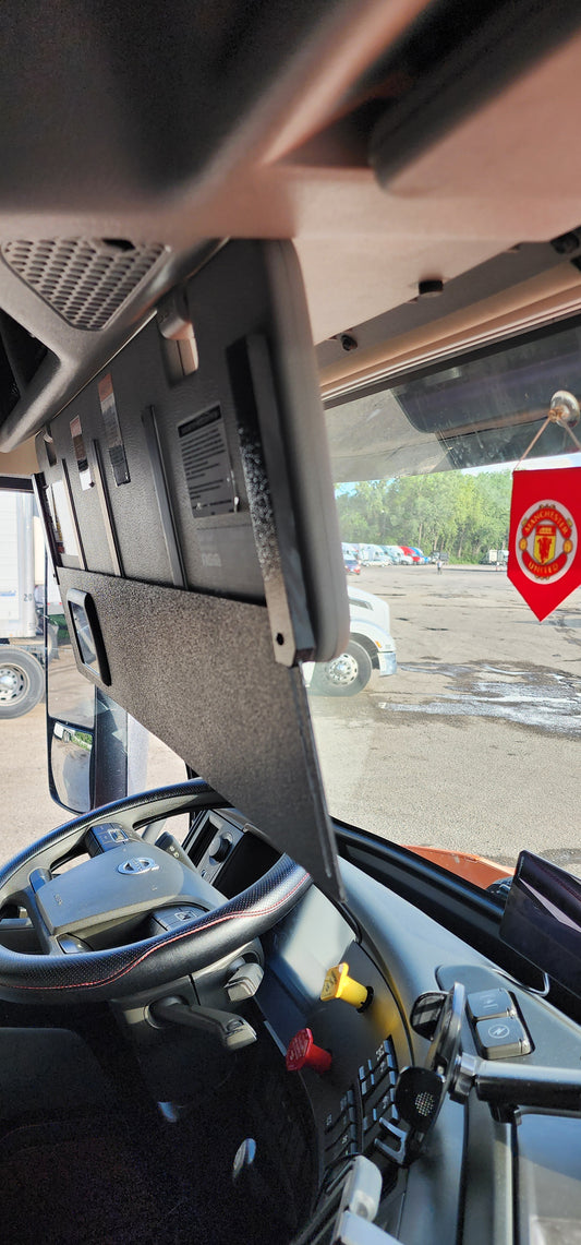 Volvo big truck sunshade driver side front -1